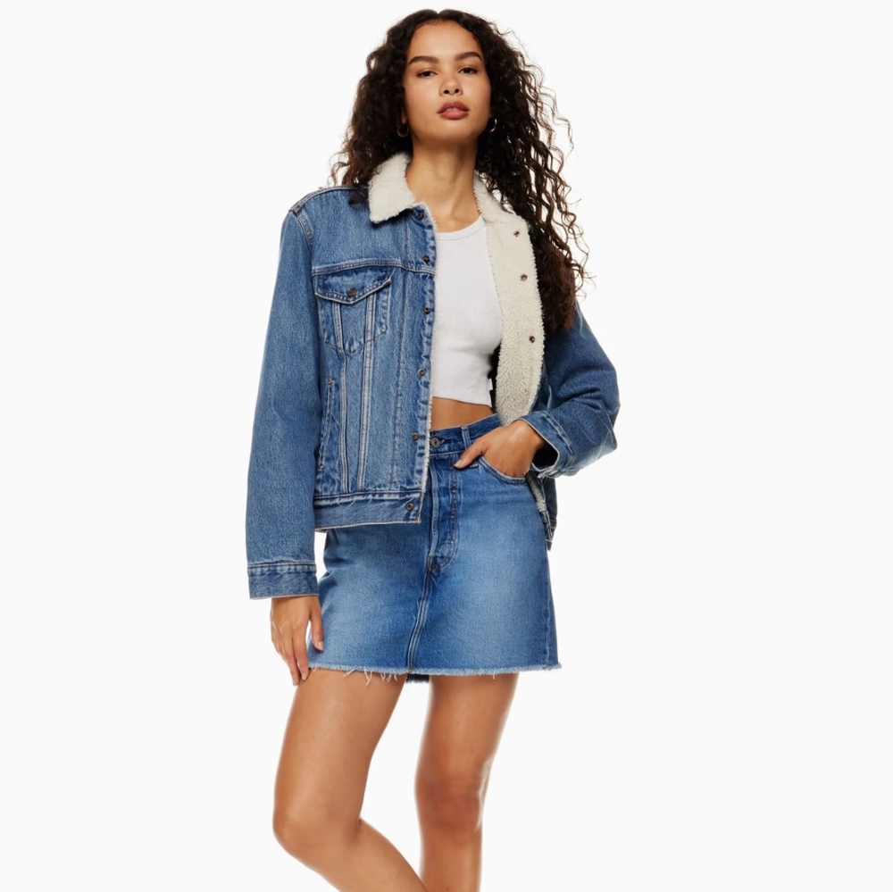 NWT Levi's Ribcage Skirt - Picture 4 of 11